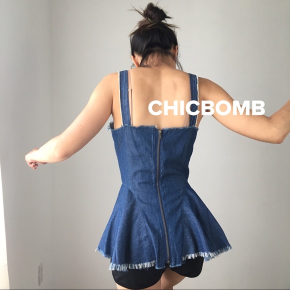 Charlize denim shell bustier top - Picture 6 of 6
